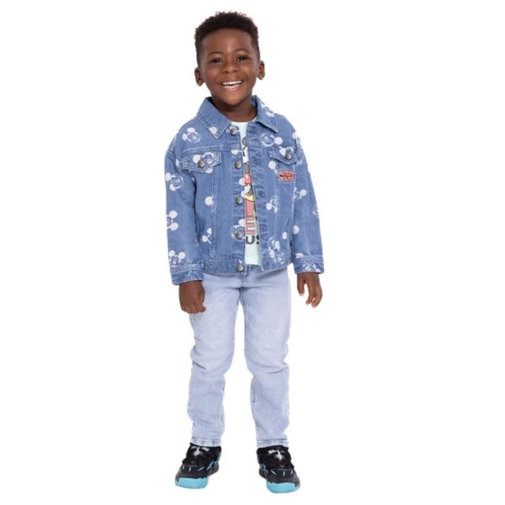 Mickey Mouse Character Kids' Denim Jacket and Tee Set